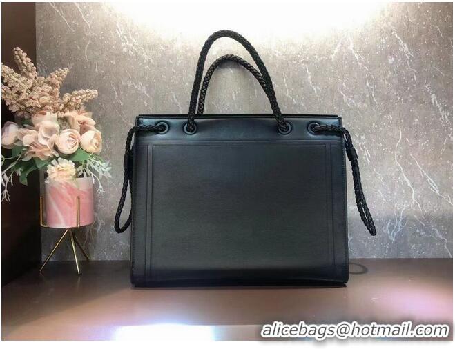 Super Quality FENDI PACK MEDIUM SHOPPING BAG leather bag F1508 black