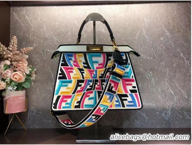 Most Popular FENDI PEEKABOO ICONIC ESSENTIALLY leather bag F1516 colour