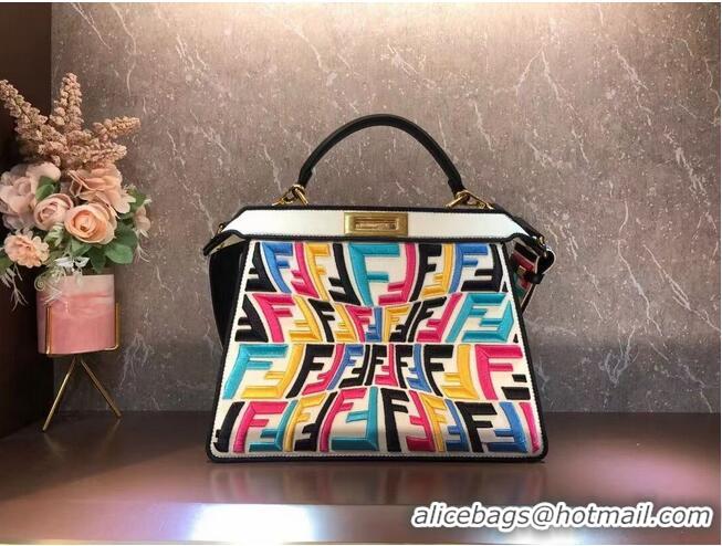 Most Popular FENDI PEEKABOO ICONIC ESSENTIALLY leather bag F1516 colour