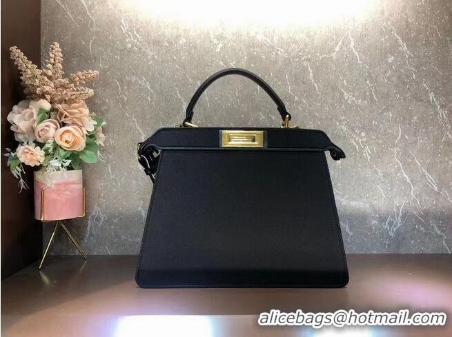 New Style FENDI PEEKABOO ICONIC ESSENTIALLY leather bag F1516 Black