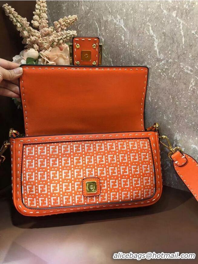 Good Product FENDI BAGUETTE Bag F1520 orange