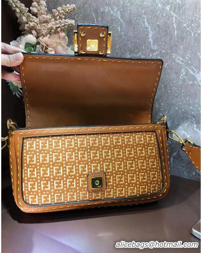 Promotional FENDI BAGUETTE Bag F1520 brown