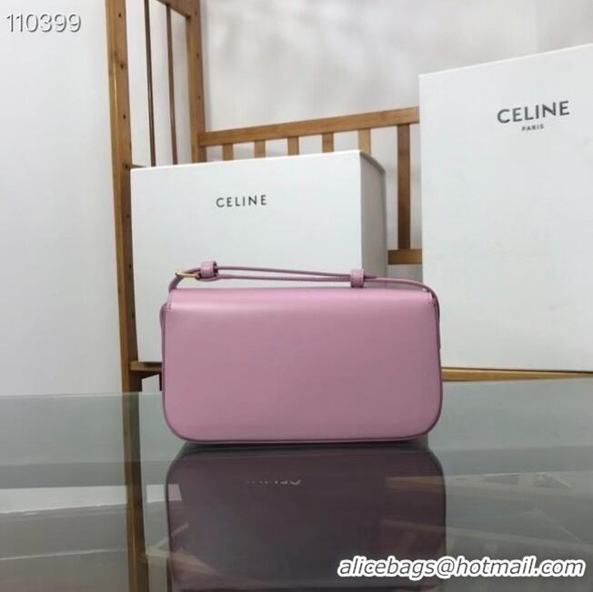 Pretty Style Celine TRIOMPHE SHOULDER BAG IN NATURAL CALFSKIN 194143 Rose