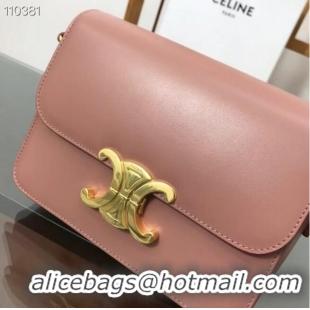 Best Product Celine TEEN TRIOMPHE BAG IN SHINY CALFSKIN MINERAL 188423 Pink