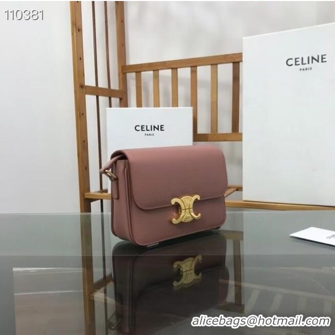 Best Product Celine TEEN TRIOMPHE BAG IN SHINY CALFSKIN MINERAL 188423 Pink