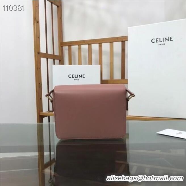 Best Product Celine TEEN TRIOMPHE BAG IN SHINY CALFSKIN MINERAL 188423 Pink