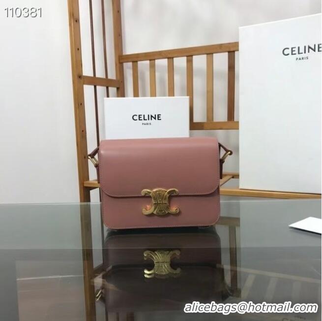 Best Product Celine TEEN TRIOMPHE BAG IN SHINY CALFSKIN MINERAL 188423 Pink