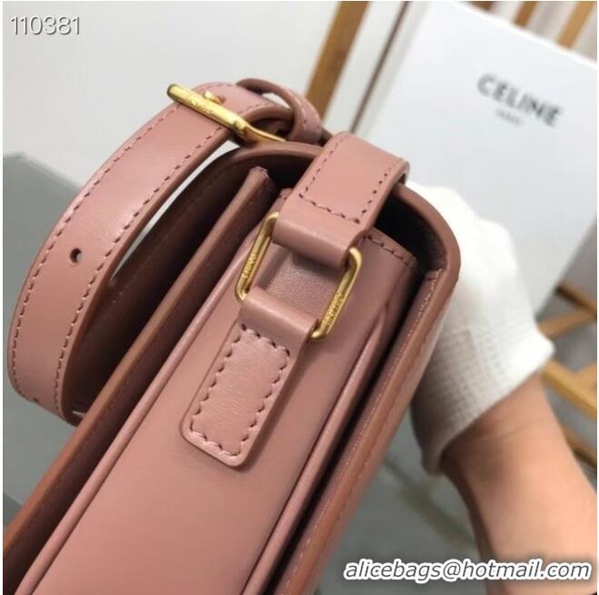 Best Product Celine TEEN TRIOMPHE BAG IN SHINY CALFSKIN MINERAL 188423 Pink