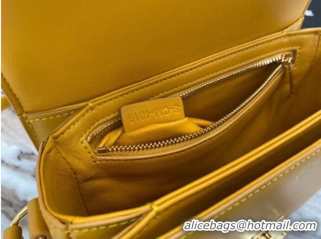 Luxury Cheap Celine TEEN TRIOMPHE BAG IN SHINY CALFSKIN MINERAL 188423 Yellow