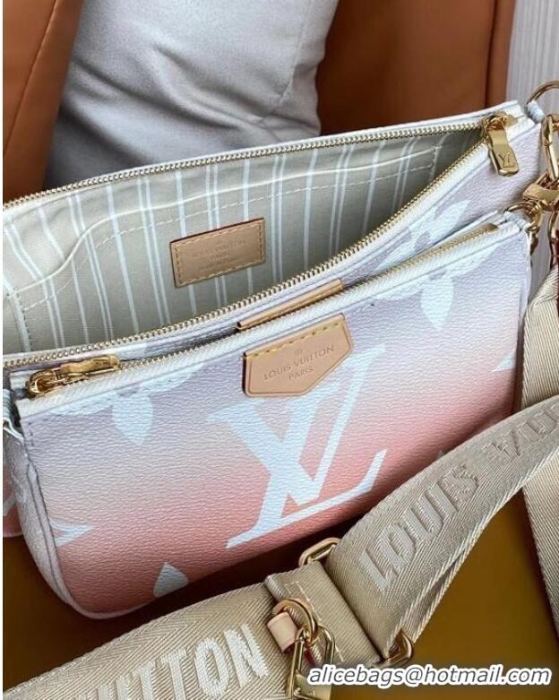 Top Quality Louis Vuitton Monogram Giant Canva MULTI POCHETTE ACCESSOIRES M57634 Brume Gray