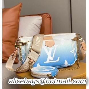 Buy Discount Louis Vuitton Monogram Giant Canvas MULTI POCHETTE ACCESSOIRES M57633 Blue