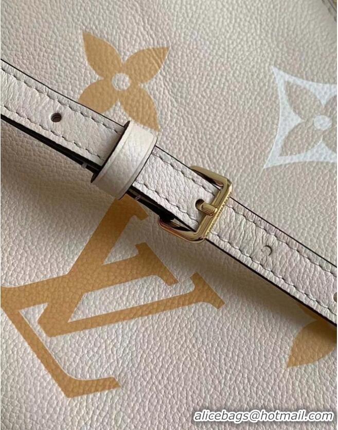 Good Quality Louis Vuitton Embossed Leather MARSHMALLOW M45698 Cream&Saffron