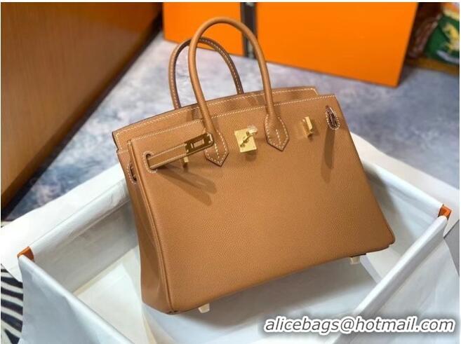 Trendy Design Hermes Birkin 25CM Epsom Bag Original Leather H25E Brown