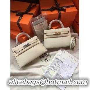 Good ProductHermes Kelly 22cm Shoulder Bags Epsom Leather KL22 Cream