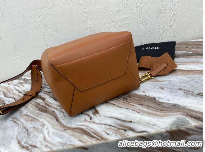 Promotional CELINE Sangle Seau Bag in Smooth Leather C3371-2 Brown