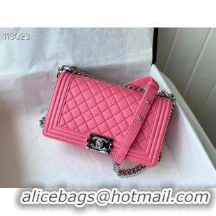 Top Quality Chanel Boy Flap Original Caviar Leather Shoulder Bag A67086 Rose