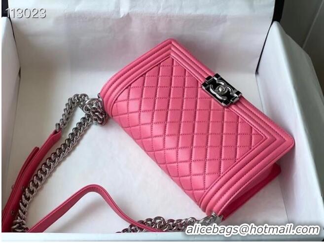 Top Quality Chanel Boy Flap Original Caviar Leather Shoulder Bag A67086 Rose