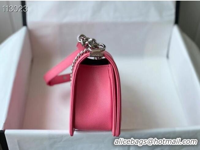 Top Quality Chanel Boy Flap Original Caviar Leather Shoulder Bag A67086 Rose