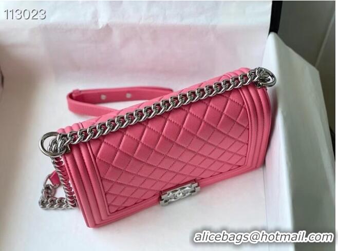 Top Quality Chanel Boy Flap Original Caviar Leather Shoulder Bag A67086 Rose