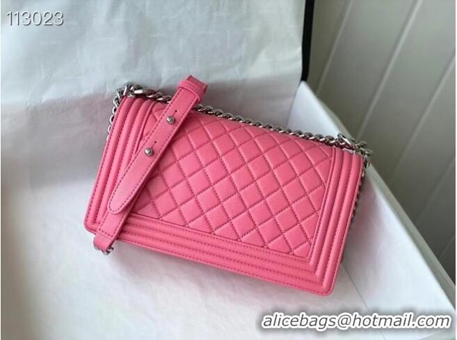 Top Quality Chanel Boy Flap Original Caviar Leather Shoulder Bag A67086 Rose