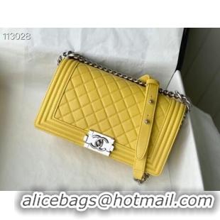 Good Product Chanel Le Boy Flap Shoulder Bag Original Leather A67086 Yellow