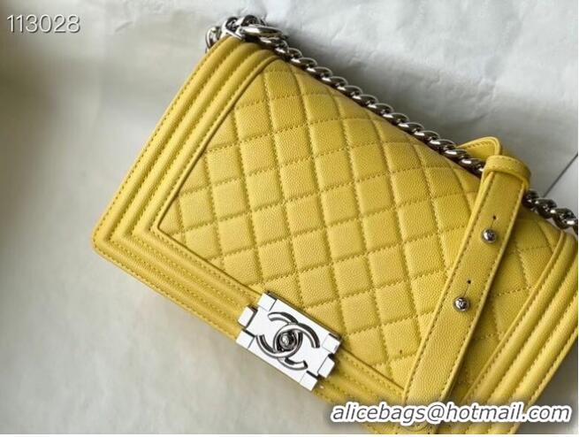 Good Product Chanel Le Boy Flap Shoulder Bag Original Leather A67086 Yellow