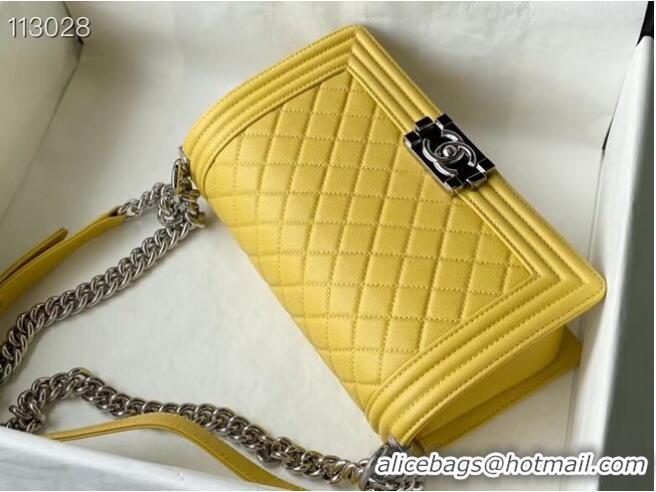 Good Product Chanel Le Boy Flap Shoulder Bag Original Leather A67086 Yellow