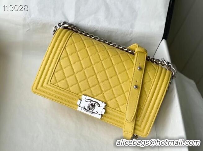 Good Product Chanel Le Boy Flap Shoulder Bag Original Leather A67086 Yellow