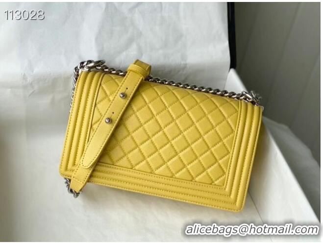 Good Product Chanel Le Boy Flap Shoulder Bag Original Leather A67086 Yellow