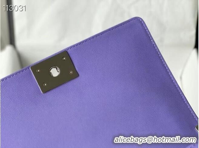 New Design Chanel Le Boy Flap Shoulder Bag Original Leather A67086 Purple