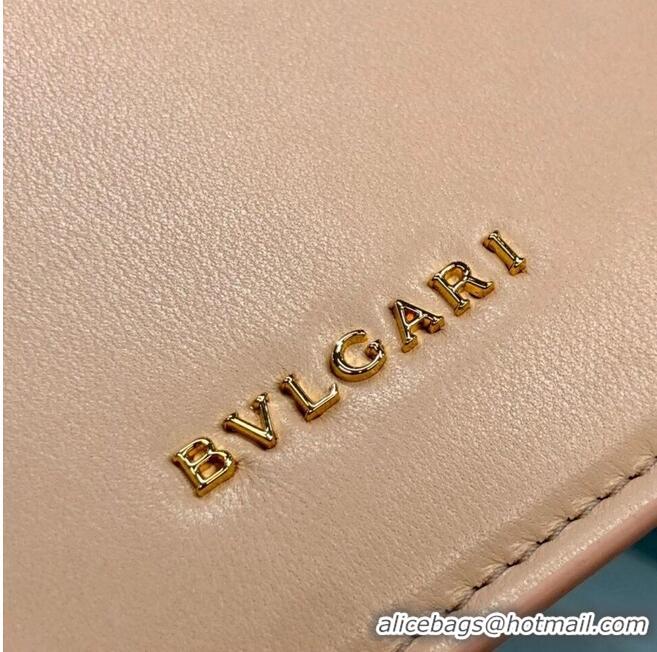 AAAAA Discount Bvlgari Serpenti Forever leather small crossbody bag B210762 pink