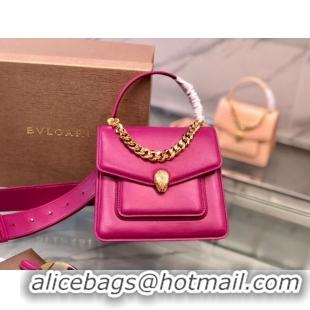 Promotional Bvlgari Serpenti Forever leather small crossbody bag B210762 Rose