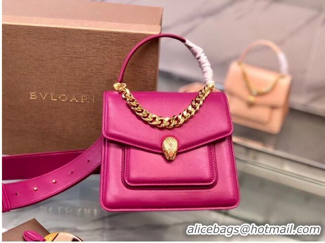 Promotional Bvlgari Serpenti Forever leather small crossbody bag B210762 Rose