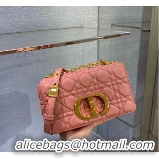 Best Product Dior SMALL DIOR CARO BAG Soft Cannage Calfskin M9241 pink