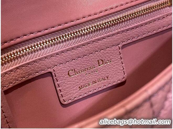 Best Product Dior SMALL DIOR CARO BAG Soft Cannage Calfskin M9241 pink