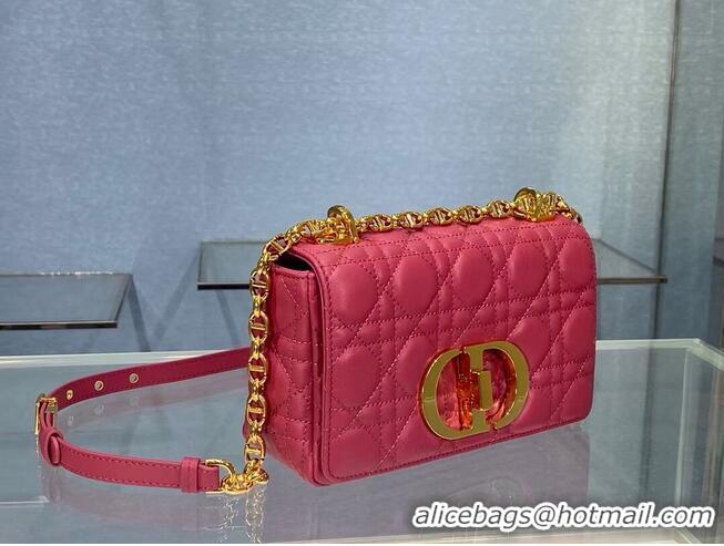 Buy Inexpensive Dior SMALL DIOR CARO BAG Soft Cannage Calfskin M9241 Rose