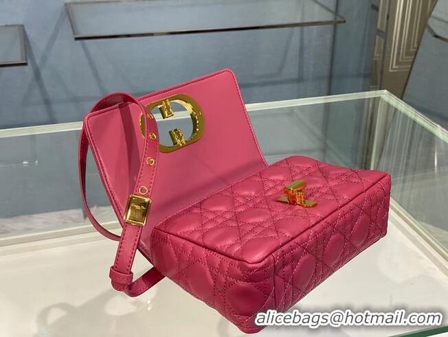 Buy Inexpensive Dior SMALL DIOR CARO BAG Soft Cannage Calfskin M9241 Rose