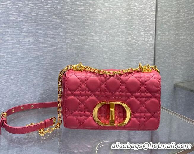 Buy Inexpensive Dior SMALL DIOR CARO BAG Soft Cannage Calfskin M9241 Rose