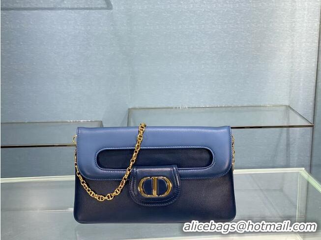 Fashion Grade DIOR MEDIUM DIORDOUBLE BAG Gradient Calfskin M8641U Indigo Blue