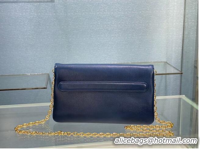 Fashion Grade DIOR MEDIUM DIORDOUBLE BAG Gradient Calfskin M8641U Indigo Blue