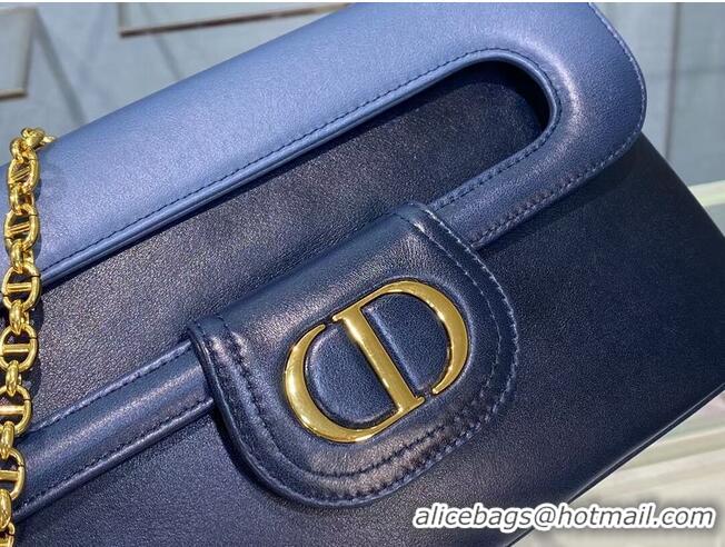 Fashion Grade DIOR MEDIUM DIORDOUBLE BAG Gradient Calfskin M8641U Indigo Blue