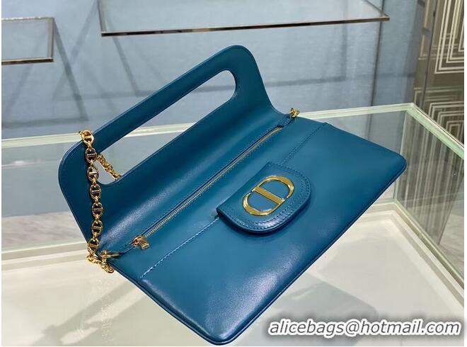 Good Taste DIOR MEDIUM DIORDOUBLE BAG Gradient Calfskin M8641U Deep Ocean Blue Smooth