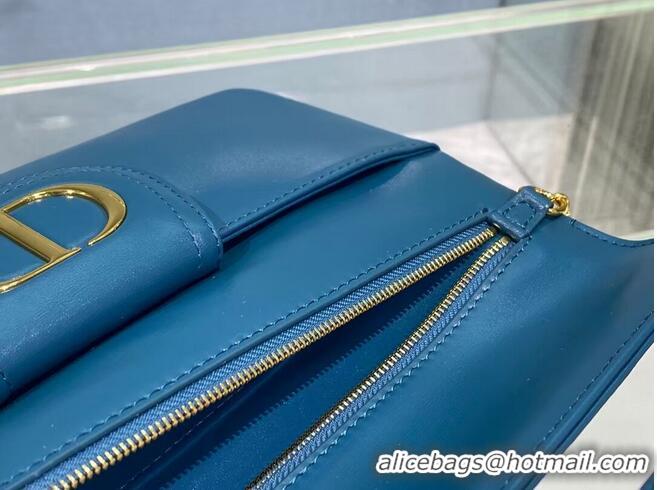 Good Taste DIOR MEDIUM DIORDOUBLE BAG Gradient Calfskin M8641U Deep Ocean Blue Smooth