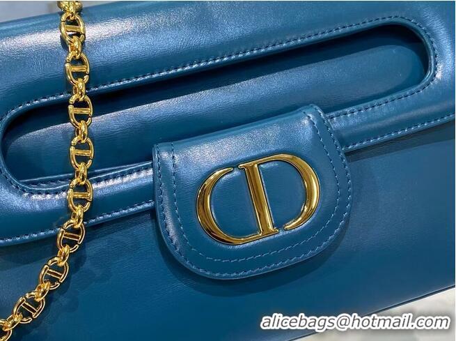 Good Taste DIOR MEDIUM DIORDOUBLE BAG Gradient Calfskin M8641U Deep Ocean Blue Smooth