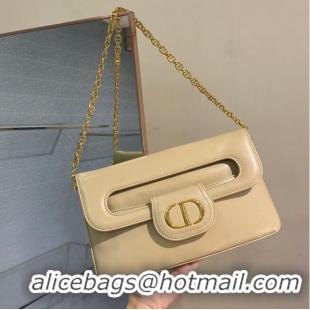 Pretty Style DIOR MEDIUM DIORDOUBLE BAG Gradient Calfskin M8641U Beige