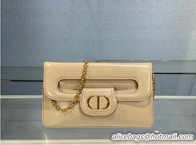 Pretty Style DIOR MEDIUM DIORDOUBLE BAG Gradient Calfskin M8641U Beige