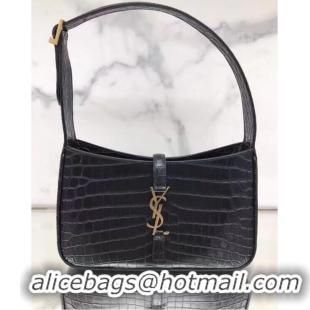 Promotional YSL TOP HANDLE BAG IN Snake skin LEATHER Y687228 black