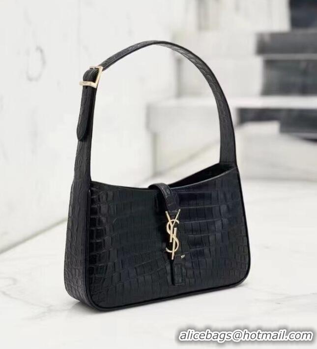 Promotional YSL TOP HANDLE BAG IN Snake skin LEATHER Y687228 black