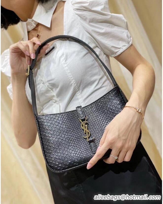 Promotional YSL TOP HANDLE BAG IN Snake skin LEATHER Y687228 black