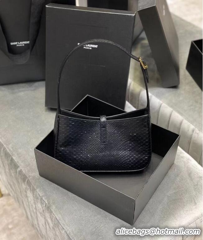 Promotional YSL TOP HANDLE BAG IN Snake skin LEATHER Y687228 black